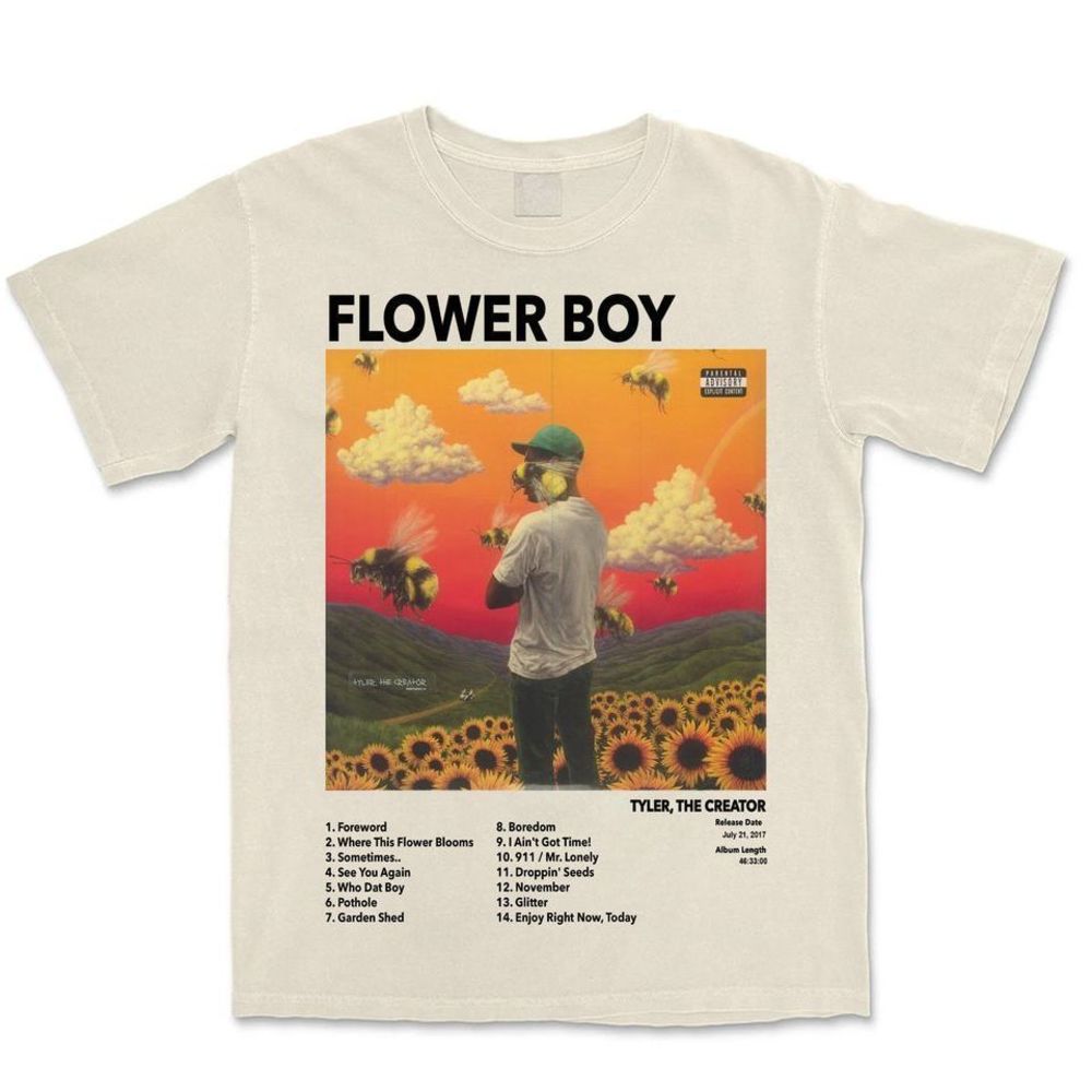 Flower Boy  Retro Album Unisex Tee Hip Hop Tee Retro